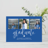 モダン卒エレガント業3写真部卒業 招待状 (スタンド正面)