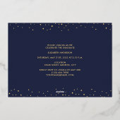 モダン卒エレガント業3写真部卒業 箔招待状 (裏面)