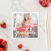 モダン卒業かわいらしパーティーの写真 スタンダードカクテルナプキン (インサイチュ)