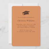 モダン卒業アーチフォト卒業会 招待状 (裏面)