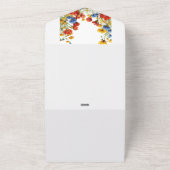 モダン卒業エレガント党招待状 オールインワン招待状 (外側)