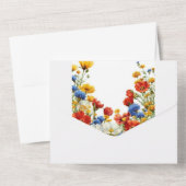 モダン卒業エレガント党招待状 オールインワン招待状 (裏面)