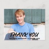 モダン卒業クール記念写真 案内ポストカード (正面)