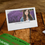 モダン卒業シンプルタイポグラフィ サンキューカード