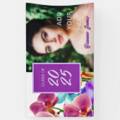 モダン卒業スタイリッシュパーティーのフォトバナー 横断幕 (縦)