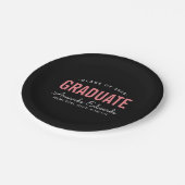 モダン卒業パーソナライズされた会 ペーパープレート (アングル)