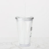 モダン卒業パーソナライズされた級 アクリルタンブラー (右)