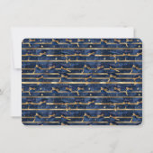 モダン卒業パーティーフォトディスプレイ サンキューカード (裏面)