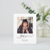 モダン卒業写真ありがとう ポストカード (スタンド正面)