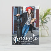 モダン卒業写真の発表 案内状 (スタンド正面)