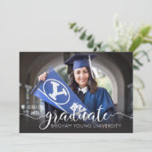 モダン卒業写真の発表 案内状 (スタンド正面)