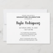 モダン卒業写真の発表 案内状 (裏面)