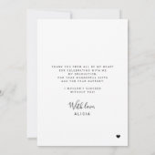 モダン卒業写真コラージュ感謝してい卒業 カード (裏面)