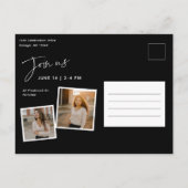 モダン卒業写真コラージュ ポストカード (裏面)