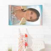 モダン卒業写真スタイリッシュ額卒業会 横断幕 (インサイチュ)