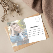 モダン卒業写真レトロカスタム ポストカード