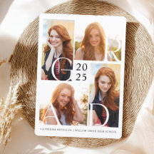 モダン卒業写真4枚シンプル卒業