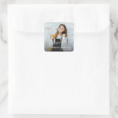 モダン卒業写真 スクエアシール (バッグ)