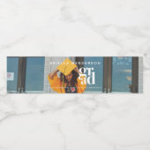 モダン卒業写真 ペットボトルラベル (シングルラベル)