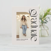 モダン卒業写真 招待状 (スタンド正面)