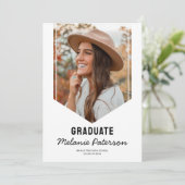 モダン卒業写真 案内状 (スタンド正面)