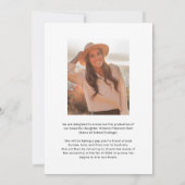 モダン卒業写真 案内状 (裏面)