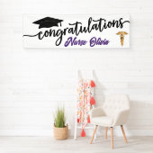 モダン卒業医療ナース 横断幕 (インサイチュ)