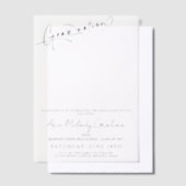 モダン卒業式のミニマル ベラム紙招待状 (オフセット)