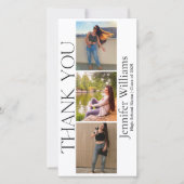 モダン卒業式3フォトブース2025 サンキューカード (正面)