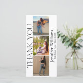 モダン卒業式3フォトブース2025 サンキューカード (スタンド正面)