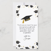 モダン卒業式3フォトブース2025 サンキューカード (裏面)