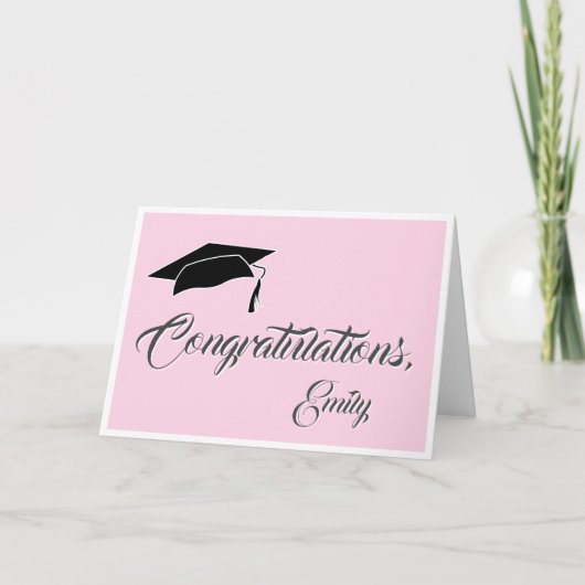 モダン卒業式 カード (正面)