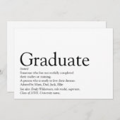 モダン卒業式 招待状 (正面/裏面)