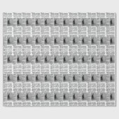 モダン卒業新聞大学 ラッピングペーパー (フラット)