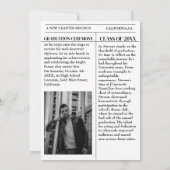 モダン卒業新聞大学 招待状 (裏面)