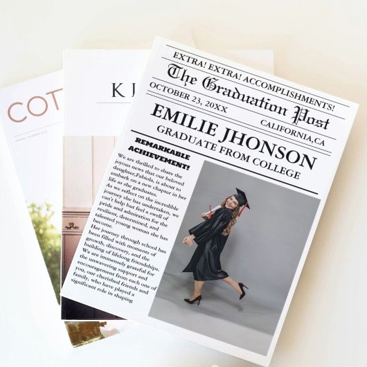 モダン卒業新聞大学 招待状