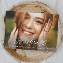 モダン卒業生のシンプル写真卒業