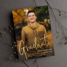 モダン卒業生のシンプル写真卒業