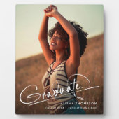 モダン卒業生の写真贈り物 フォトプラーク (正面)