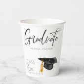 モダン卒業生の台本 紙コップ (裏面)