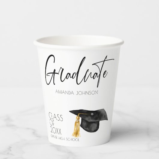 モダン卒業生の台本 紙コップ (正面)