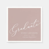 モダン卒業生シンプル成 スタンダードカクテルナプキン (正面)