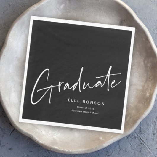 モダン卒業生シンプル成 スタンダードランチョンナプキン