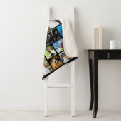 モダン卒業生19名フォトコラージュのスクリプトブラック シェルパブランケット (インサイチュ)