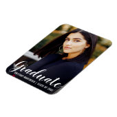 モダン卒業発表の写真 マグネット (左側)