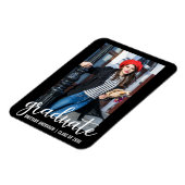 モダン卒業発表写真WB マグネット (左側)