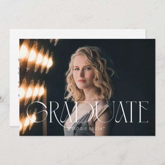 モダン卒業発表 (正面/裏面)