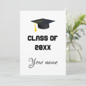 モダン卒業発表 招待状 (スタンド正面)