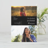 モダン卒業発表 招待状 (スタンド正面)