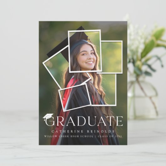 モダン卒業発表 招待状 (スタンド正面)